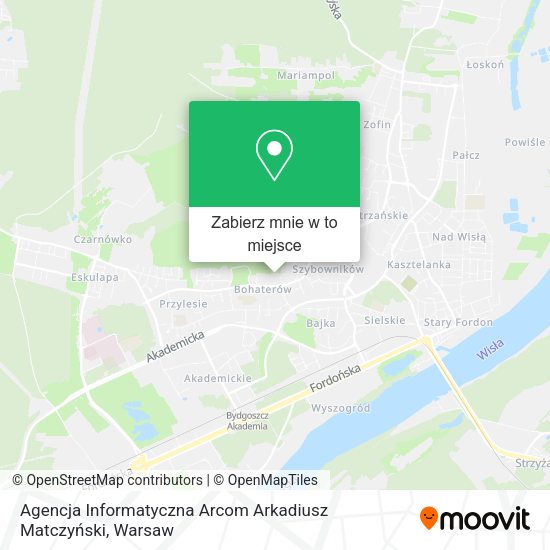 Mapa Agencja Informatyczna Arcom Arkadiusz Matczyński