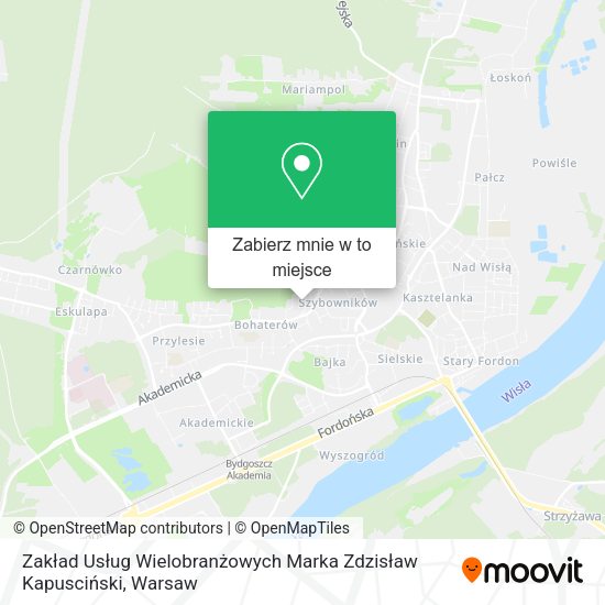 Mapa Zakład Usług Wielobranżowych Marka Zdzisław Kapusciński