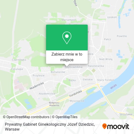 Mapa Prywatny Gabinet Ginekologiczny Józef Dziedzic