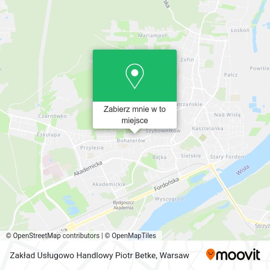 Mapa Zakład Usługowo Handlowy Piotr Betke