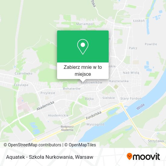 Mapa Aquatek - Szkoła Nurkowania