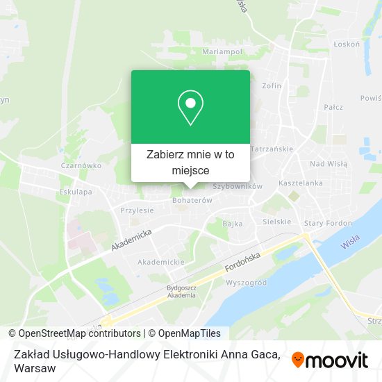 Mapa Zakład Usługowo-Handlowy Elektroniki Anna Gaca