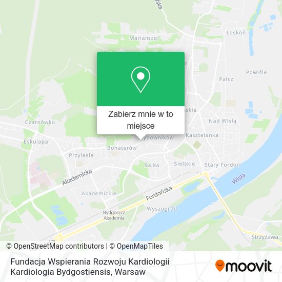 Mapa Fundacja Wspierania Rozwoju Kardiologii Kardiologia Bydgostiensis