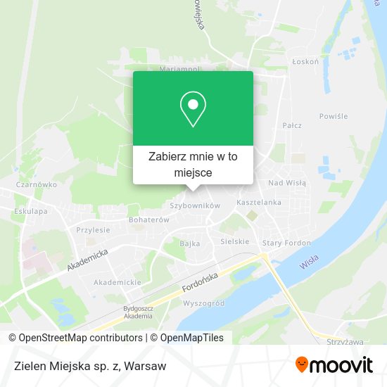 Mapa Zielen Miejska sp. z