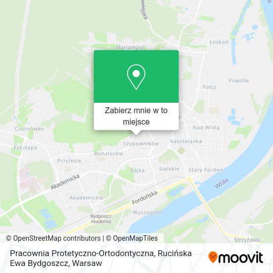 Mapa Pracownia Protetyczno-Ortodontyczna, Rucińska Ewa Bydgoszcz