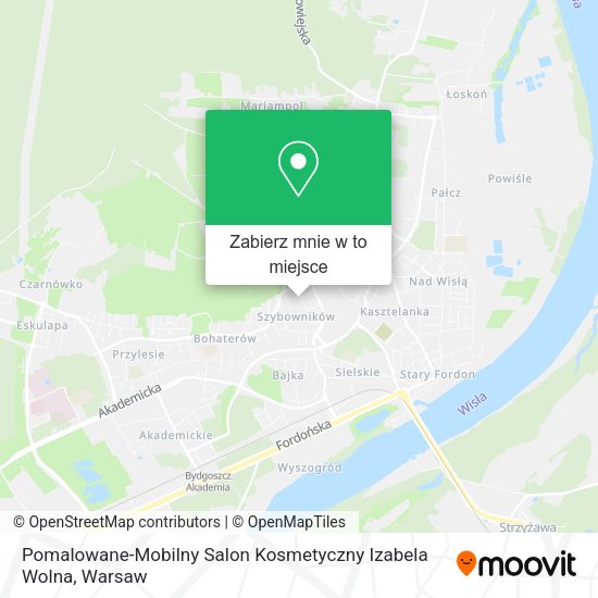 Mapa Pomalowane-Mobilny Salon Kosmetyczny Izabela Wolna