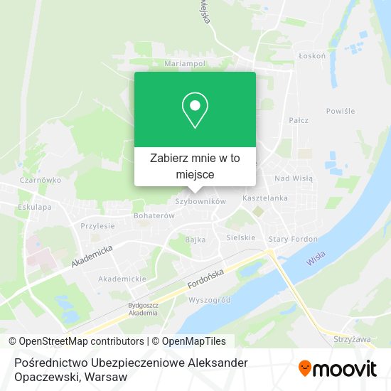 Mapa Pośrednictwo Ubezpieczeniowe Aleksander Opaczewski