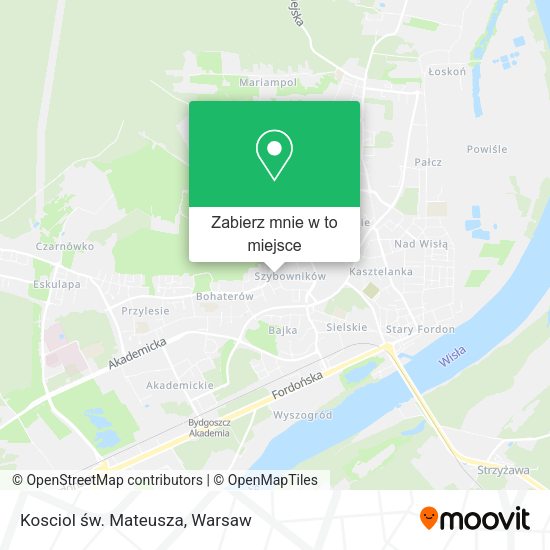 Mapa Kosciol św. Mateusza