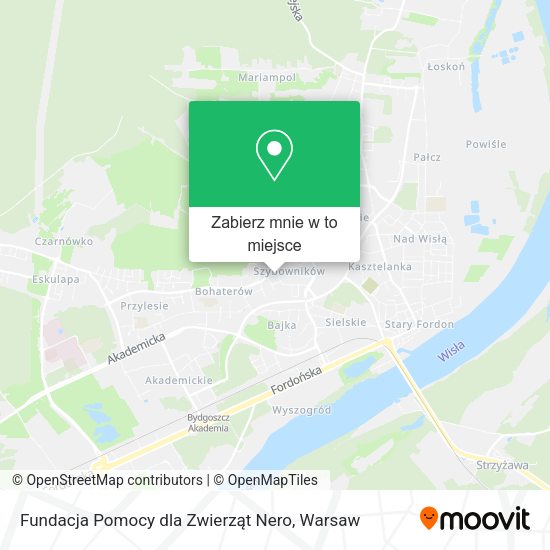 Mapa Fundacja Pomocy dla Zwierząt Nero