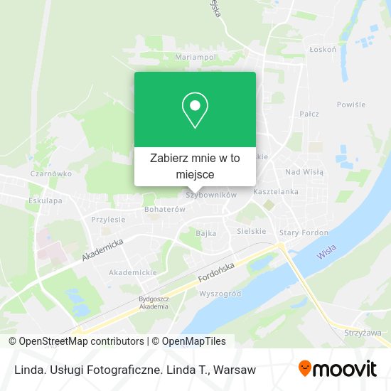 Mapa Linda. Usługi Fotograficzne. Linda T.