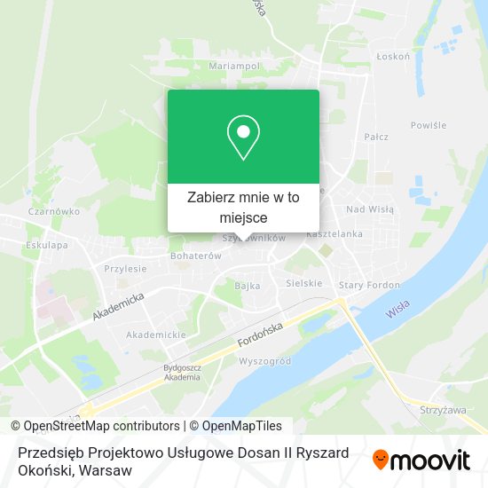 Mapa Przedsięb Projektowo Usługowe Dosan II Ryszard Okoński