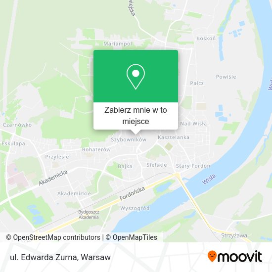 Mapa ul. Edwarda Zurna