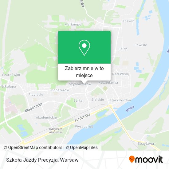 Mapa Szkoła Jazdy Precyzja