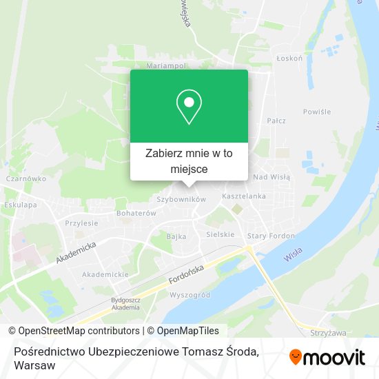 Mapa Pośrednictwo Ubezpieczeniowe Tomasz Środa