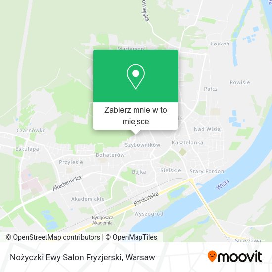 Mapa Nożyczki Ewy Salon Fryzjerski