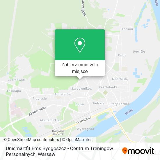 Mapa Unismartfit Ems Bydgoszcz - Centrum Treningów Personalnych