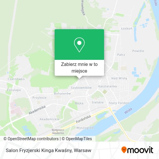 Mapa Salon Fryzjerski Kinga Kwaśny