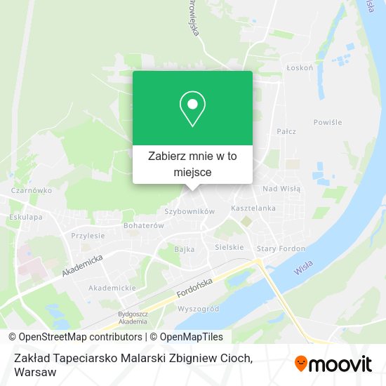 Mapa Zakład Tapeciarsko Malarski Zbigniew Cioch