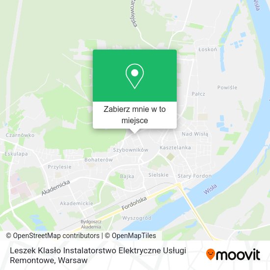 Mapa Leszek Klasło Instalatorstwo Elektryczne Usługi Remontowe