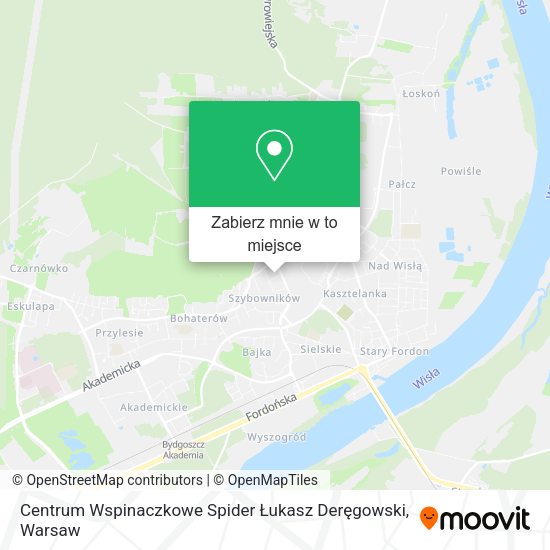 Mapa Centrum Wspinaczkowe Spider Łukasz Deręgowski