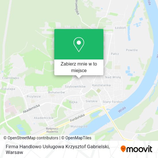 Mapa Firma Handlowo Usługowa Krzysztof Gabrielski