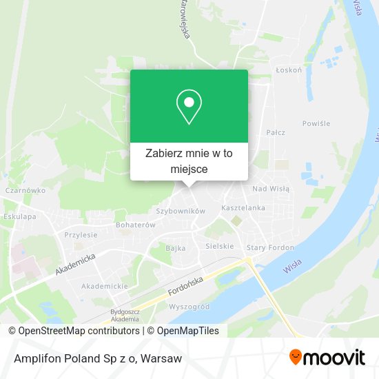 Mapa Amplifon Poland Sp z o