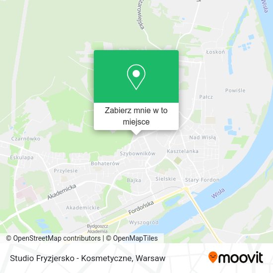 Mapa Studio Fryzjersko - Kosmetyczne