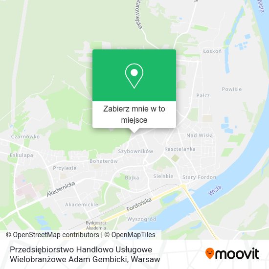 Mapa Przedsiębiorstwo Handlowo Usługowe Wielobranżowe Adam Gembicki