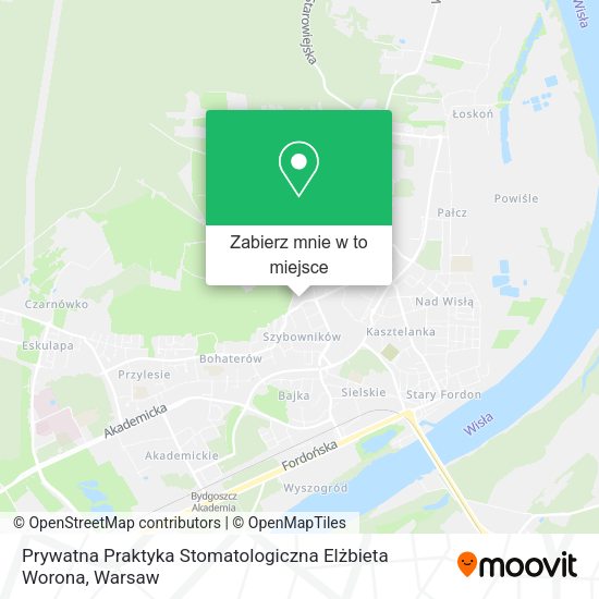 Mapa Prywatna Praktyka Stomatologiczna Elżbieta Worona