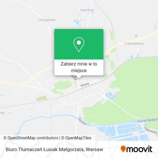 Mapa Biuro Tłumaczeń Łusiak Małgorzata