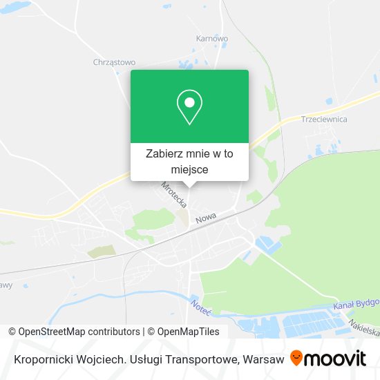 Mapa Kropornicki Wojciech. Usługi Transportowe