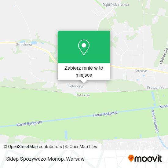 Mapa Sklep Spozywczo-Monop