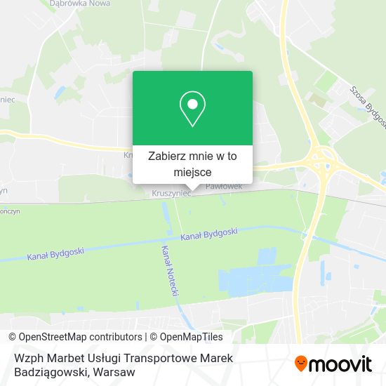 Mapa Wzph Marbet Usługi Transportowe Marek Badziągowski