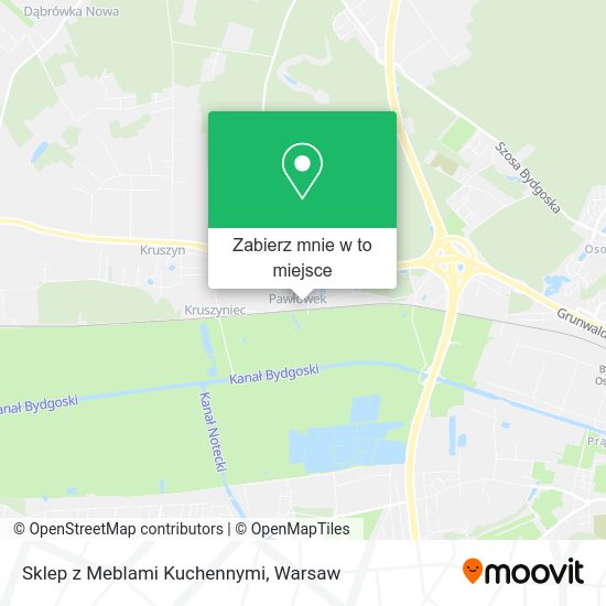 Mapa Sklep z Meblami Kuchennymi