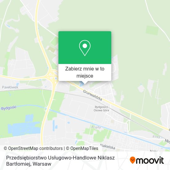 Mapa Przedsiębiorstwo Usługowo-Handlowe Niklasz Bartłomiej