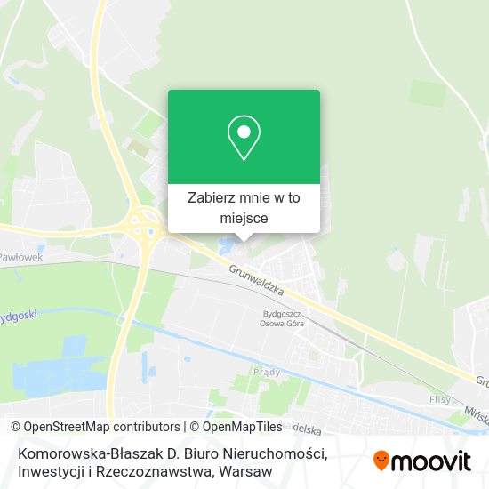 Mapa Komorowska-Błaszak D. Biuro Nieruchomości, Inwestycji i Rzeczoznawstwa