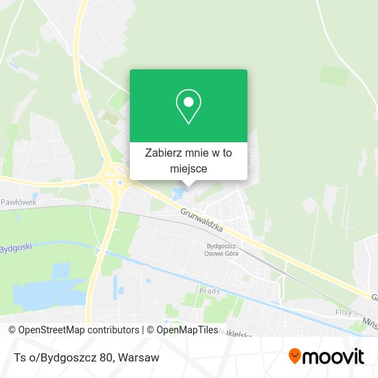 Mapa Ts o/Bydgoszcz 80