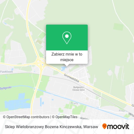 Mapa Sklep Wielobranzowy Bozena Kinczewska