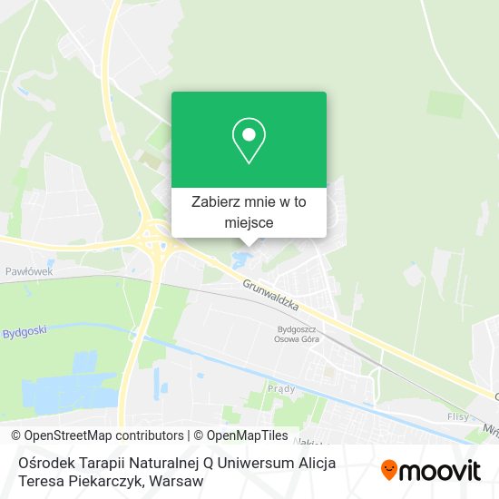 Mapa Ośrodek Tarapii Naturalnej Q Uniwersum Alicja Teresa Piekarczyk