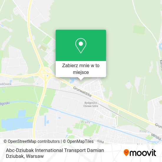 Mapa Abc-Dziubak International Transport Damian Dziubak