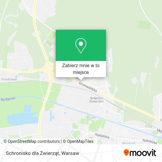 Mapa Schronisko dla Zwierząt