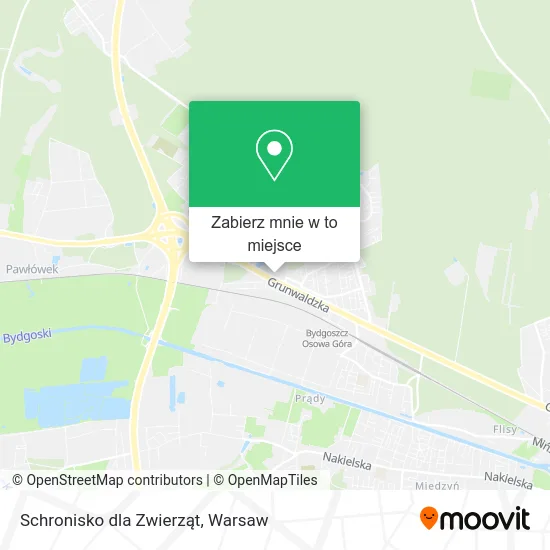 Mapa Schronisko dla Zwierząt