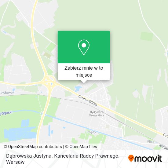 Mapa Dąbrowska Justyna. Kancelaria Radcy Prawnego