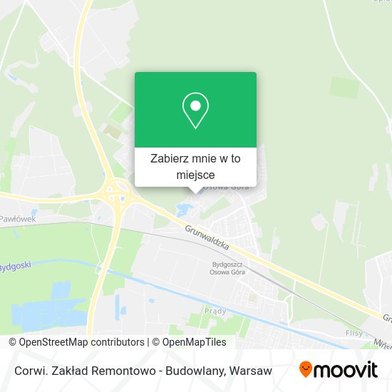 Mapa Corwi. Zakład Remontowo - Budowlany