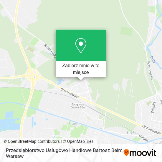 Mapa Przedsiębiorstwo Usługowo Handlowe Bartosz Beim