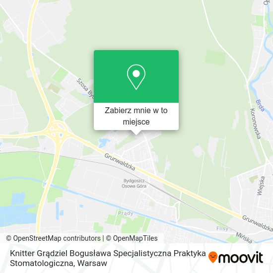 Mapa Knitter Grądziel Bogusława Specjalistyczna Praktyka Stomatologiczna