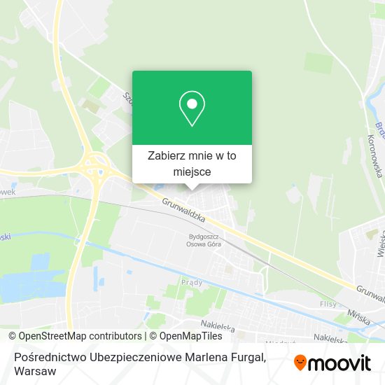 Mapa Pośrednictwo Ubezpieczeniowe Marlena Furgal