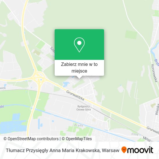 Mapa Tłumacz Przysięgły Anna Maria Krakowska