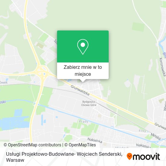 Mapa Usługi Projektowo-Budowlane- Wojciech Senderski