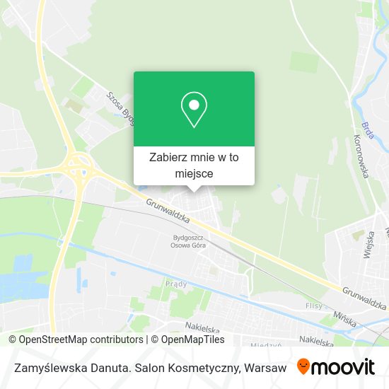 Mapa Zamyślewska Danuta. Salon Kosmetyczny